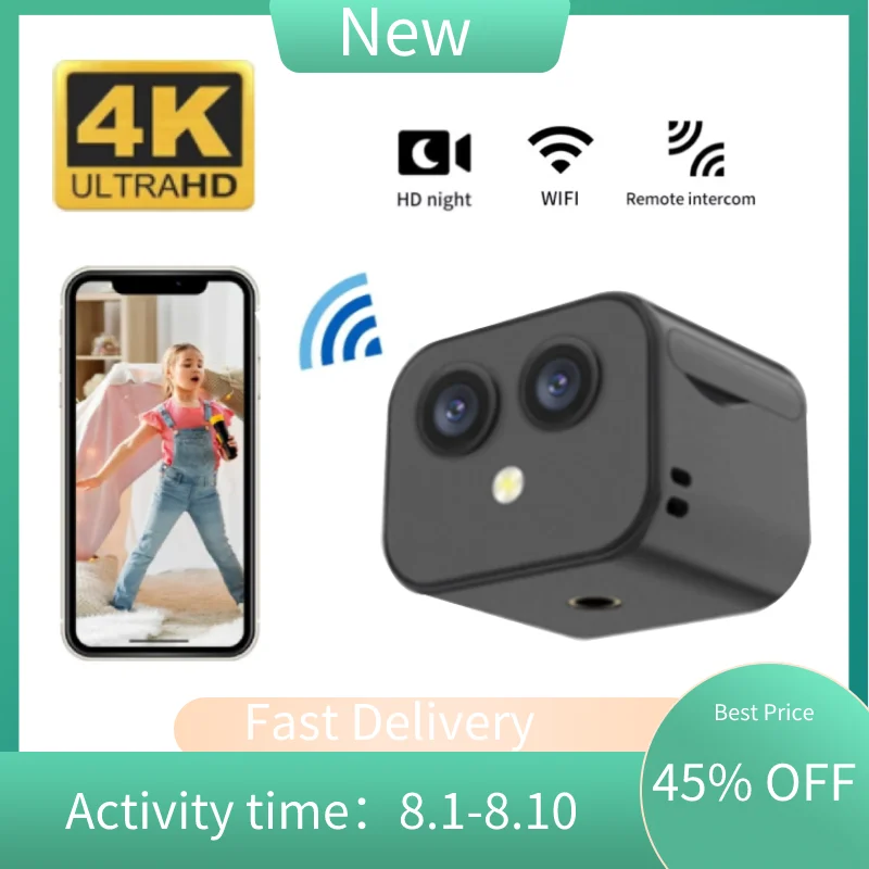 

Mini Camera WiFi Camera 4k Night Version Micro Voice Recorder Wireless Mini Sport Camcorders Video Surveillance IP Monitor