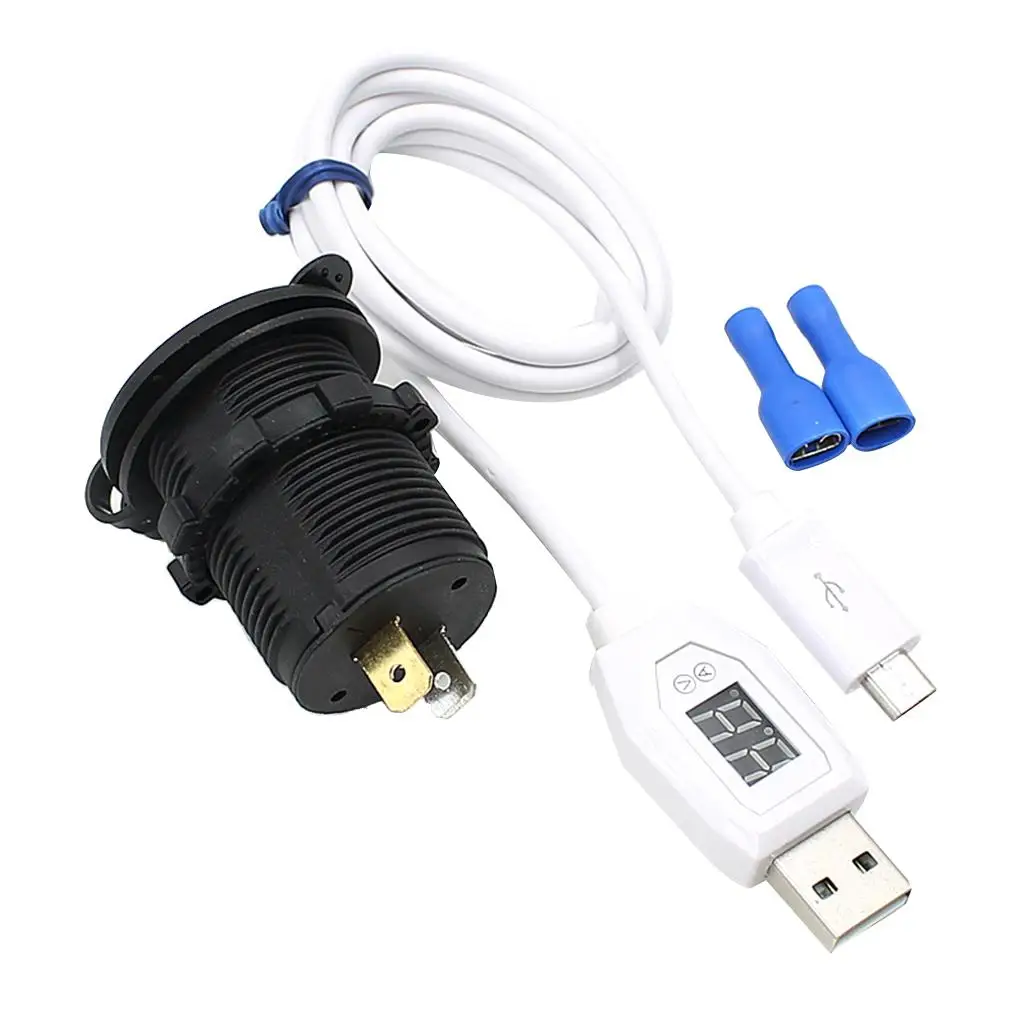 

Car Charger Socket with 2 USB Ports for Cell Phone 5V 3.1A
