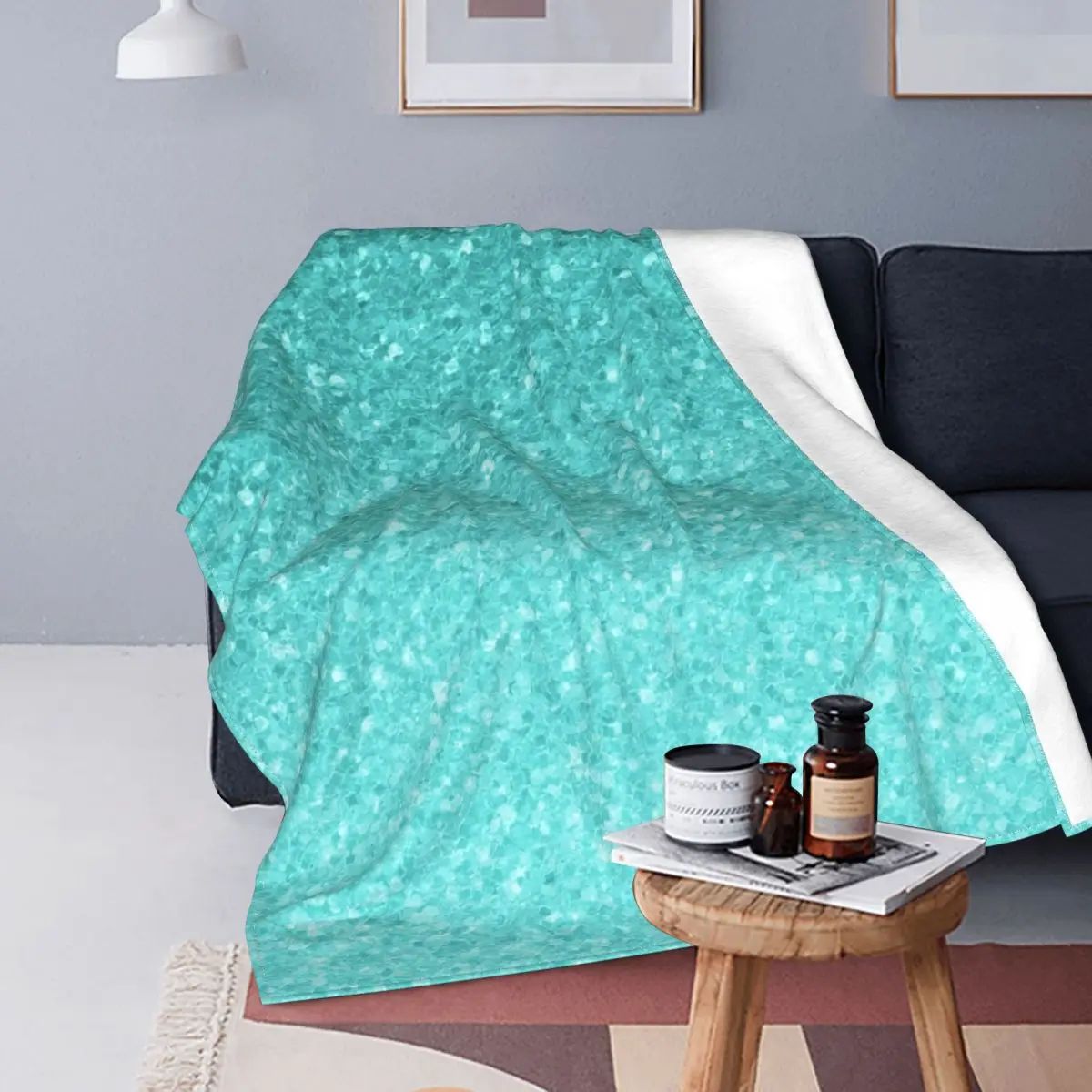 Светильник-голубое металлическое одеяло с блестящими краями мягкое Дешевое