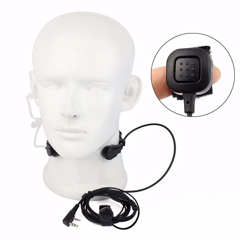 

PTT Earphones Mic Headset For Baofeng UV-5R UV-5RE 6.0*5.0mm Extendable