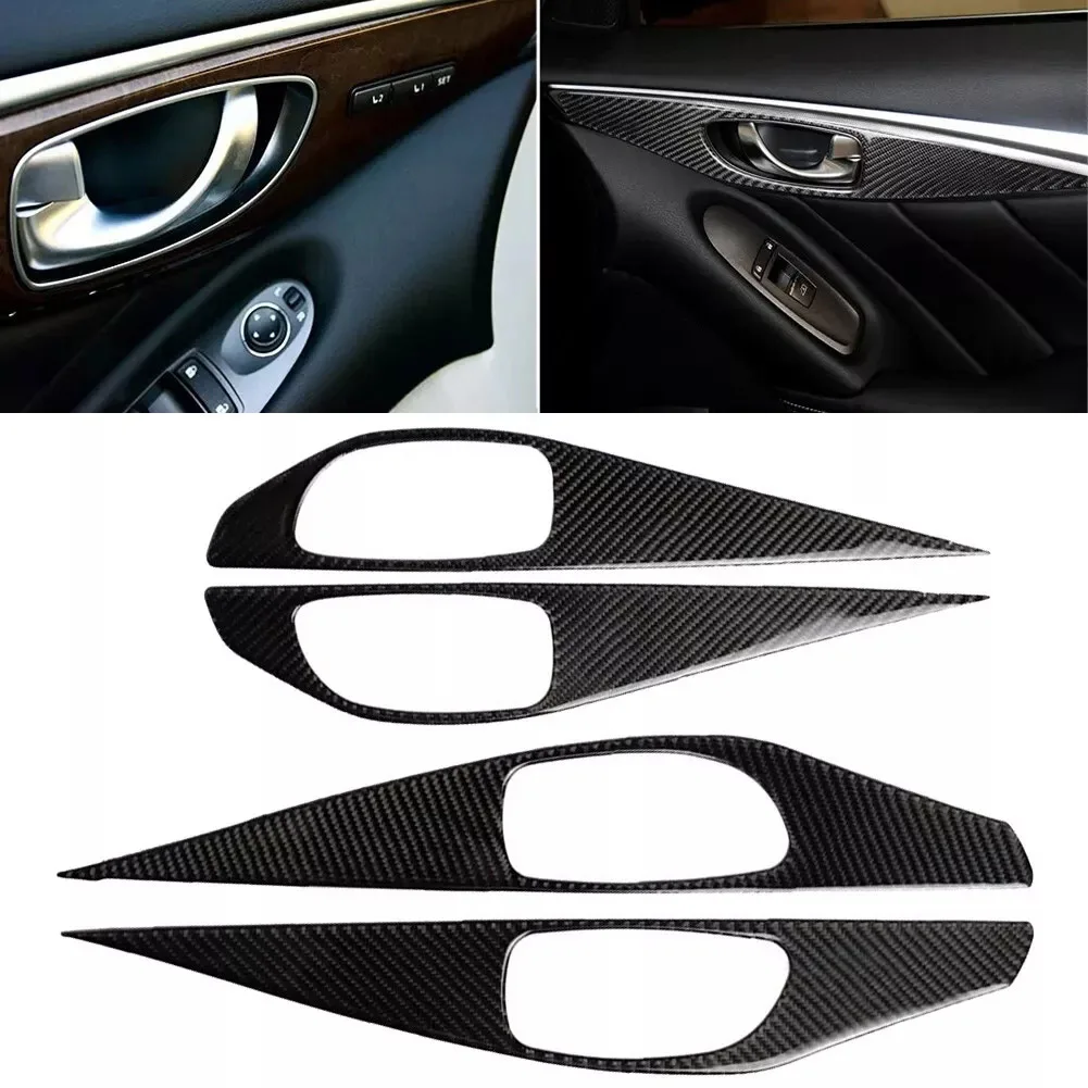 Цвет автомобильной настройки: углеродное волокно крышка ручки из углеродного