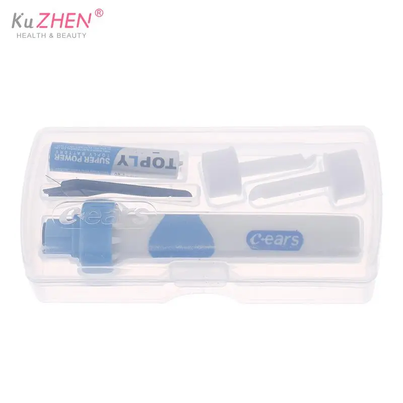 

1set Safe Strong Vibration Suction Ear Wax Removal Ear Cleaner Portable Automatic Electric Vacuum EarWax Earwax Remover Ear-Pick
