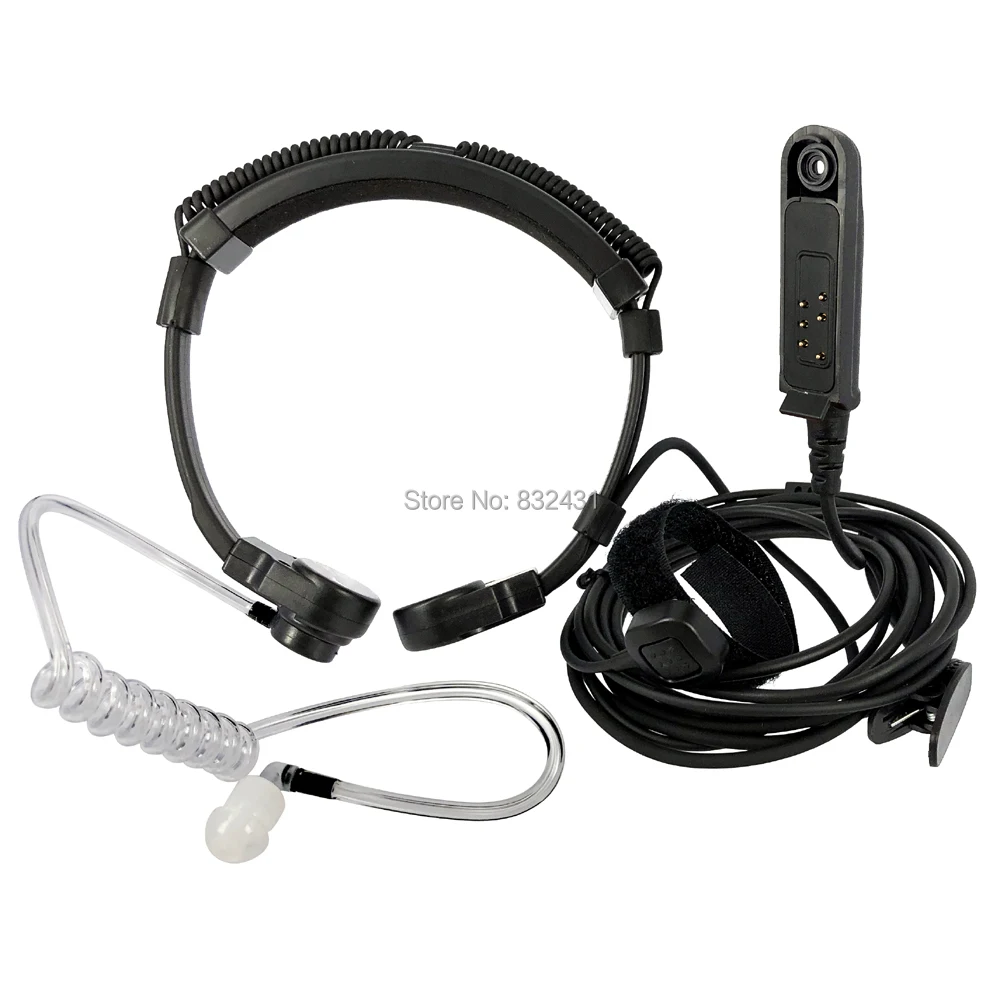 Radio Baofeng UV-9R Plus BF-9700 BF-A58 Telescopic Throat Vibration Mic Earpiece Headset for UV-XR UV9R GT-3WP Walkie Talkie