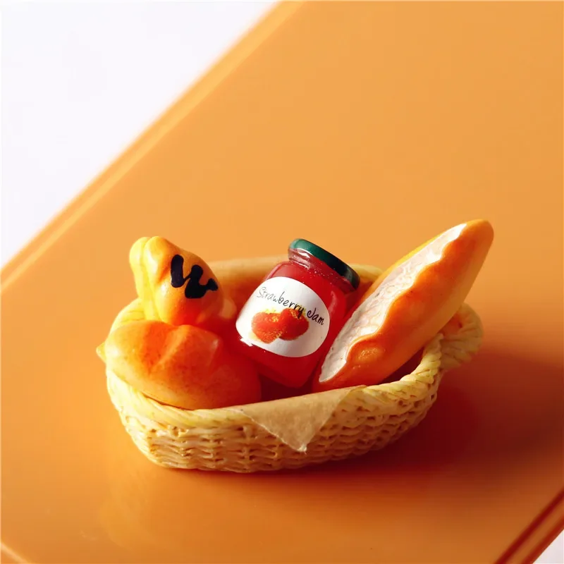 5 шт. Мини Корзина для джема и хлеба тостов кукольный домик 1:12 миниатюрная еда