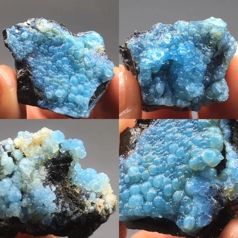 

Натуральный камень Юньнань, голубой боксит, натуральный Рудный необработанный камень, Минеральные Кристаллы, украшения, камень для коллекции образцов геологических исследований, 1 шт.