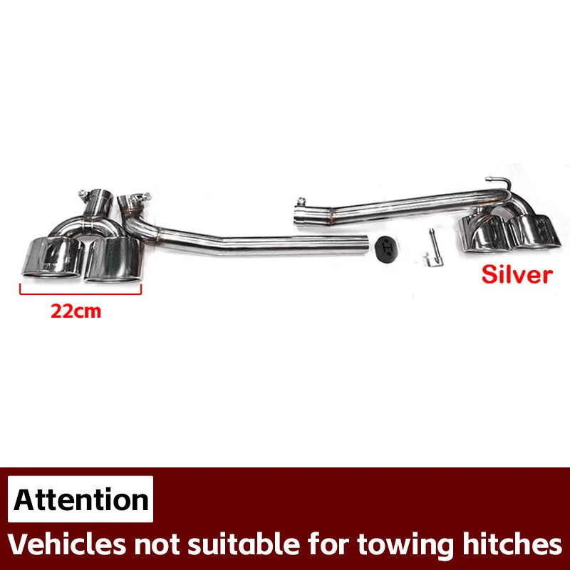 

Выхлопная труба из нержавеющей стали для Mercedes-Benz W204 C180 C200 C260 модернизация C63 четыре выхода выхлопная труба глушитель выхлопной трубы