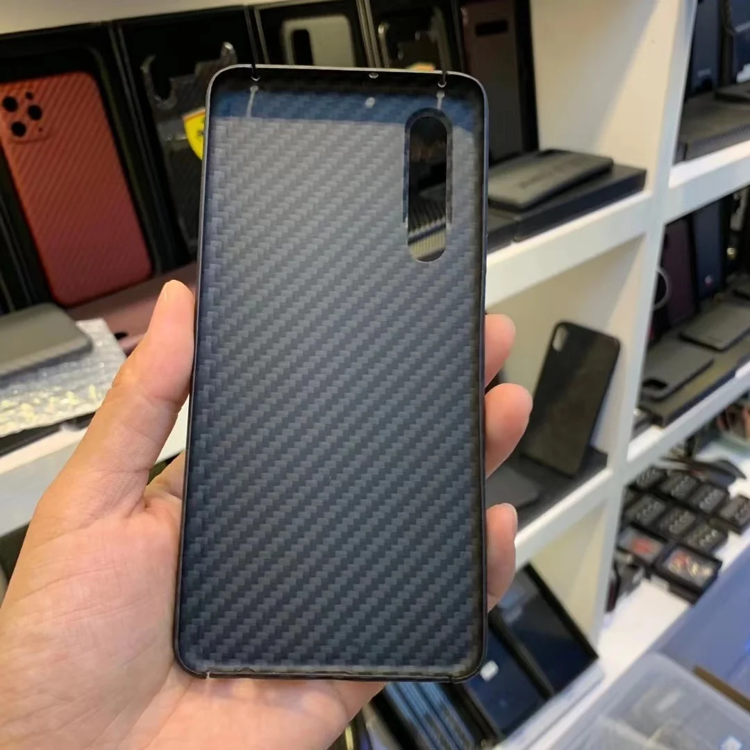 Real Carbon Fiber Case For Huawei P30 Ultra-Thin Aramid Fiber Protective Back Case Cover for HUAWEI P30 Kevlar Phone Funda Shell