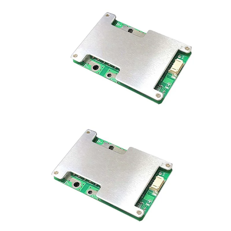 

2Pcs 4S 12V 100A BMS LiFePo4 Lithium Iron Phosphate Battery Protection Circuit Board with Balanced Charging