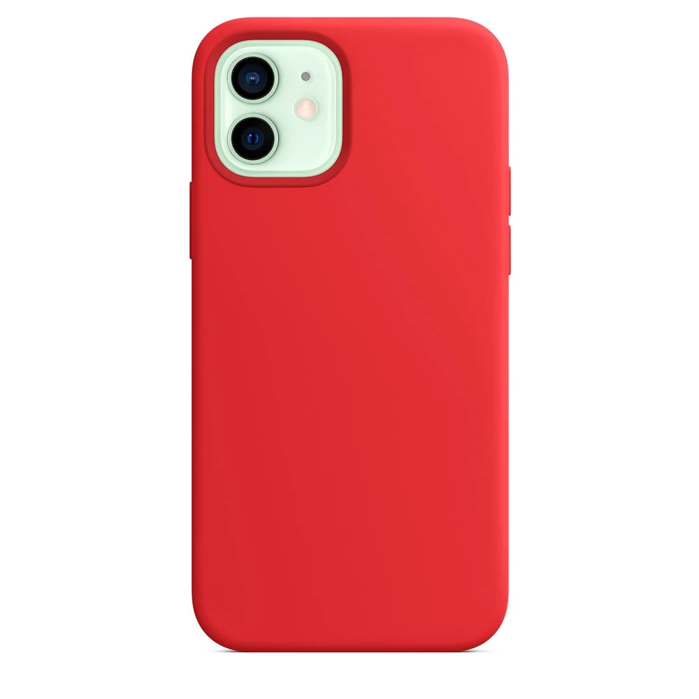 Силиконовый чехол Silicone Case для iPhone 12 Mini красный