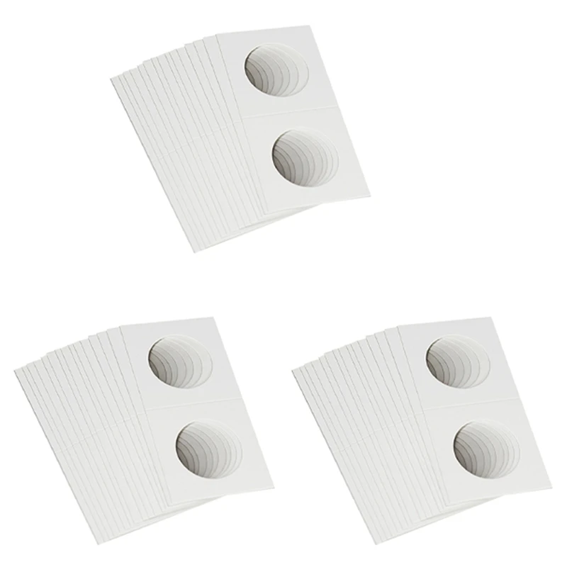 

300PCS Square Cardboard Coin Holders Coin Supplies Coin Album Collection Lighthouse Stamp Coin Holder Cover Case Storage