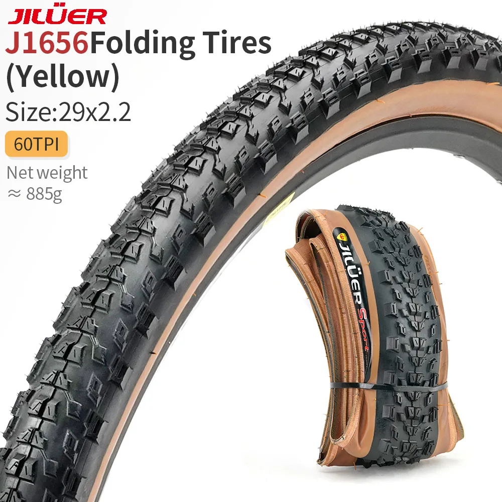 

JILUER Bicycle Tire Folding tire J1656 29inch Ultra Light Road folding bicycle tires ultra light bike tires mtb folding tire