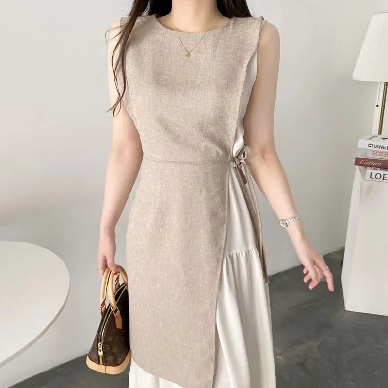 Женский винтажный сарафан без рукавов кружевное платье с открытой спиной и