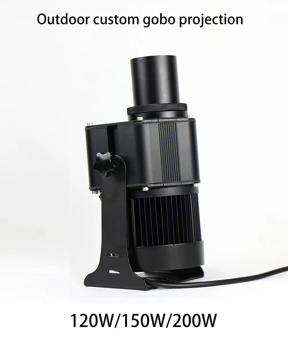 Фото Светодиодный прожектор Gobo 150W200W Ip65, наружный напольный прожектор с логотипом на заказ, вращающийся светильник с сертификатом CE, завод-произв... №2