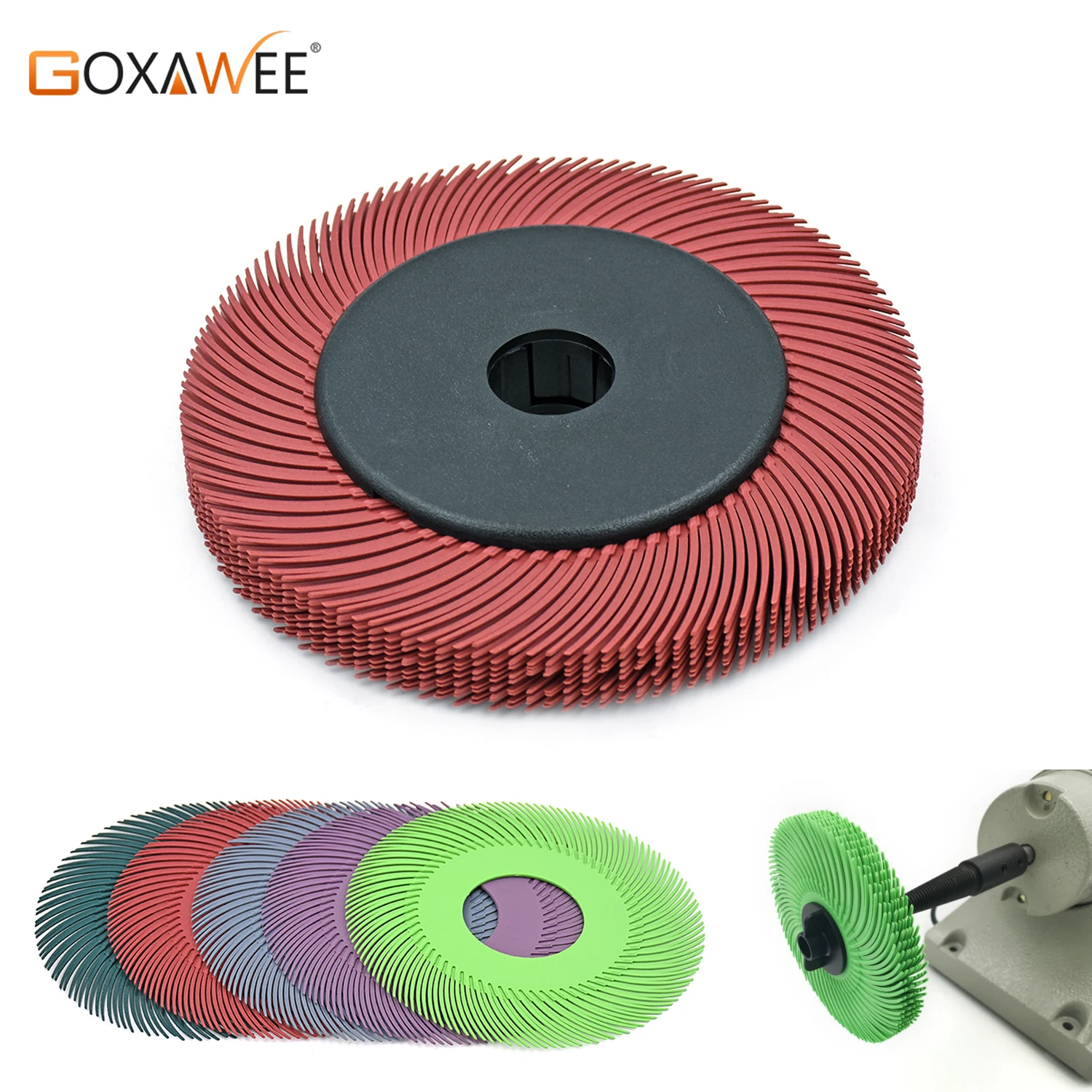 3/6 inch 3M Radial Bristle Disc Kit Abrasive Tools Polishing Brushes Wheels  For Jewelry Making Metal Finishing Polishing Tool