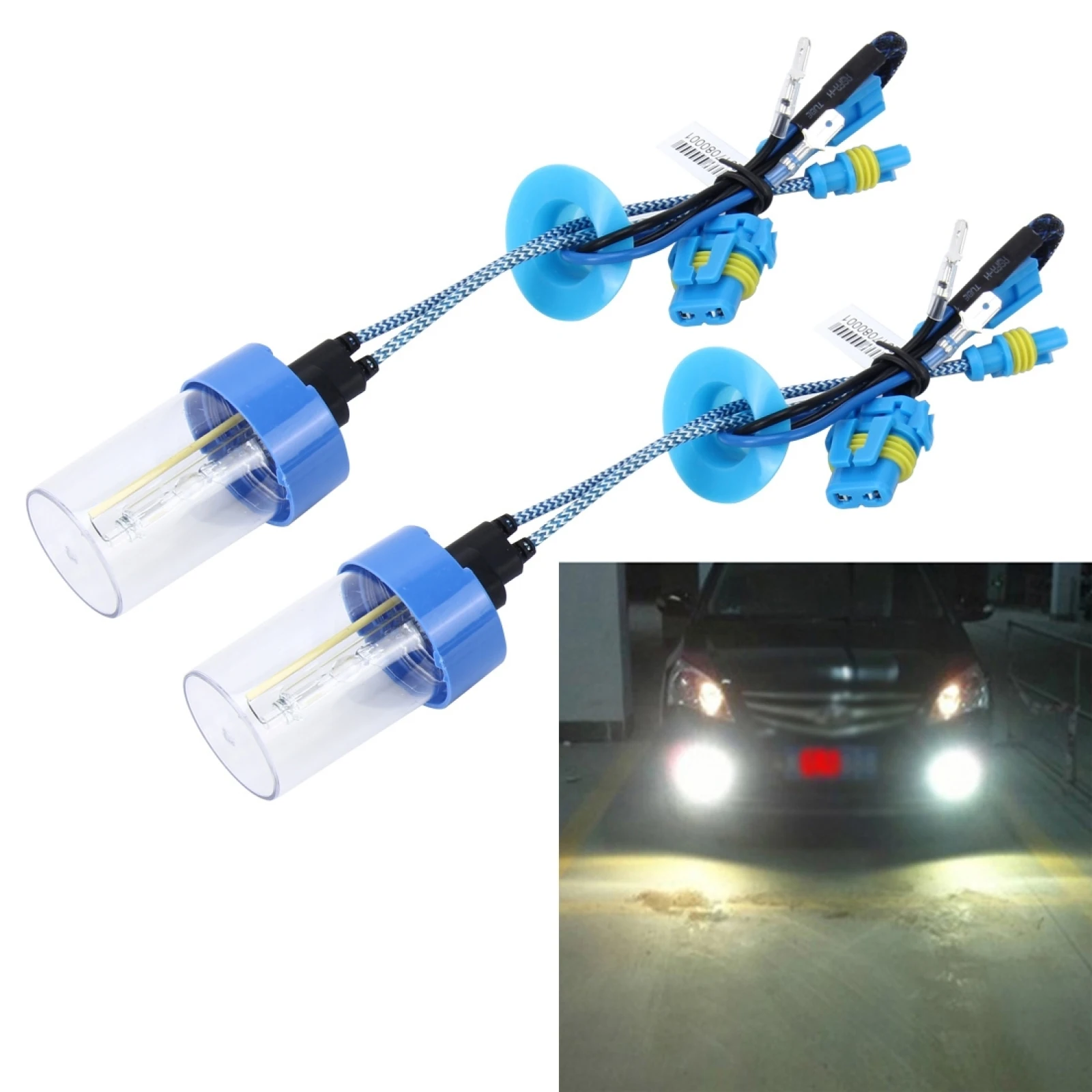 

2 PCS 9006 55W 5500K HID Bulbs Xenon Lights Lamps, AC 12V HID Xenon Headlight Bulbs Bright Light