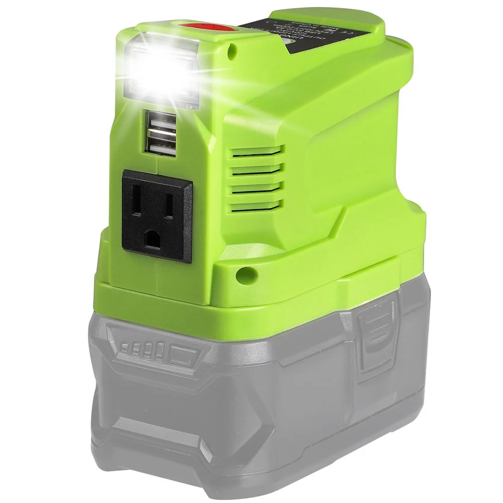 

For Ryobi Power Source Li-Ion Power Supply Inverter 150W Inverter USB DIY Outdoor Camping Outings Appliances Power Adapter