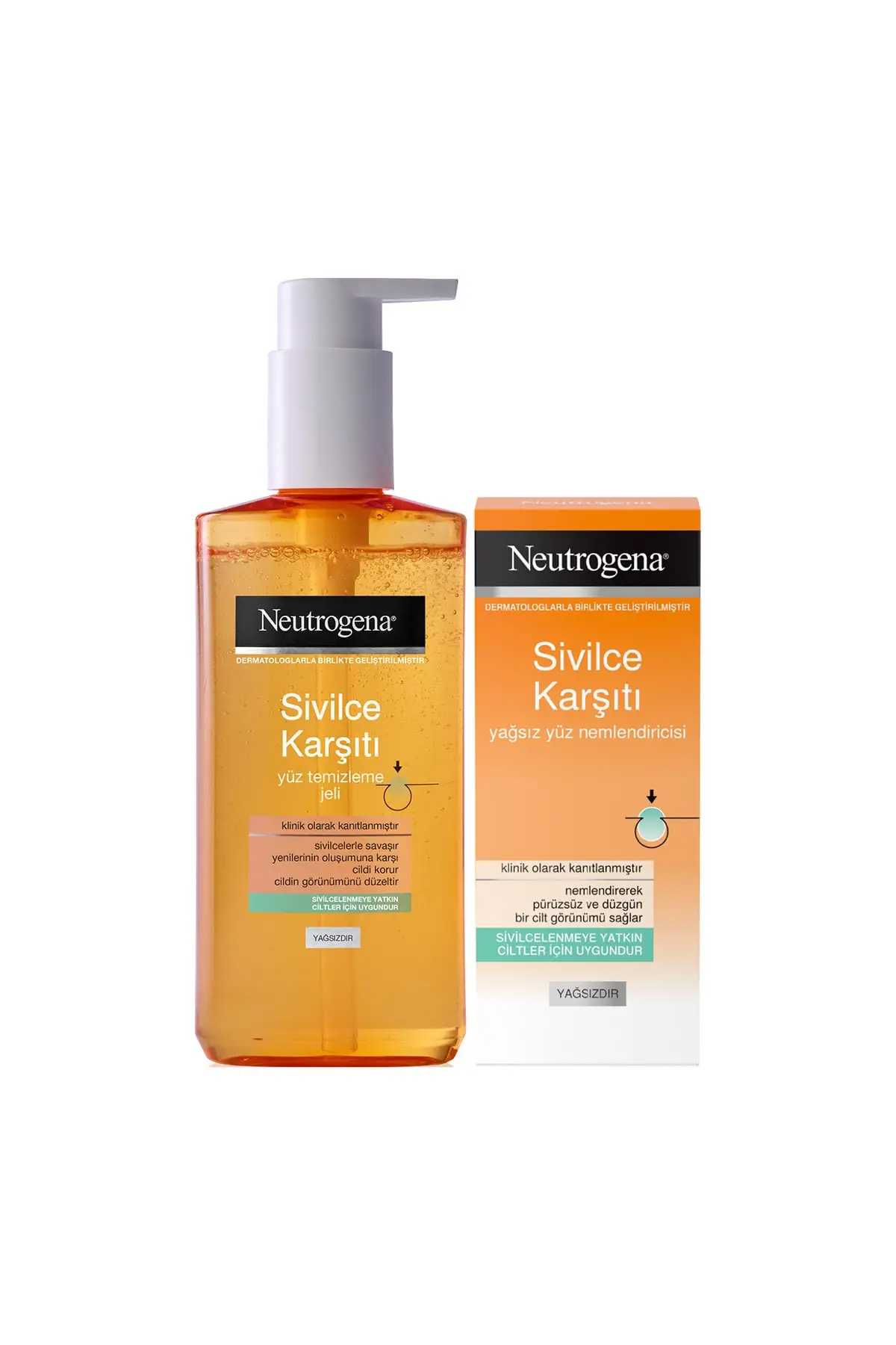 

3 шт., гель для чистки лица Neutrogena против прыщиков, 200 мл