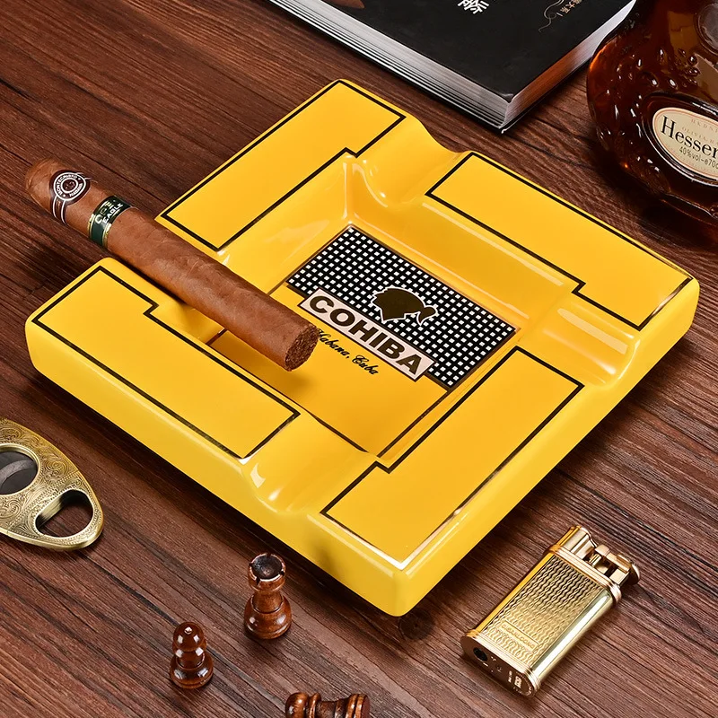 Набор Пепельниц Для Сигар В Европейском Стиле — 3 Керамические Пепельницы С