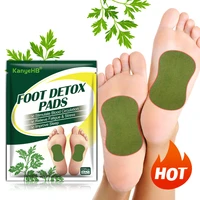 12 pcs of moxa heat moxibustion foot patch pain relief patch bamboo detox vinegar foot pads improve sleep beauty slimming
