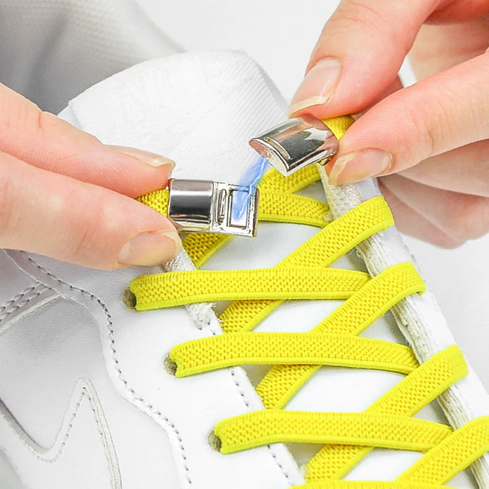 

2pcs/1pair New Metal Shoelace Magnetic Buckle Shoelaces Magnetic Lock Shoes Accessories Sneaker Kits Metal Laces Buckle