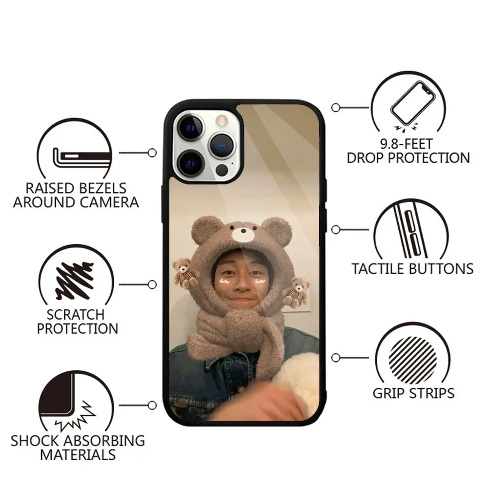 Чехол для телефона P-Park Seo Jun Kpop с сильным магнитом IPhone 15 14 13 Pro Max Plus 11 12 Мини