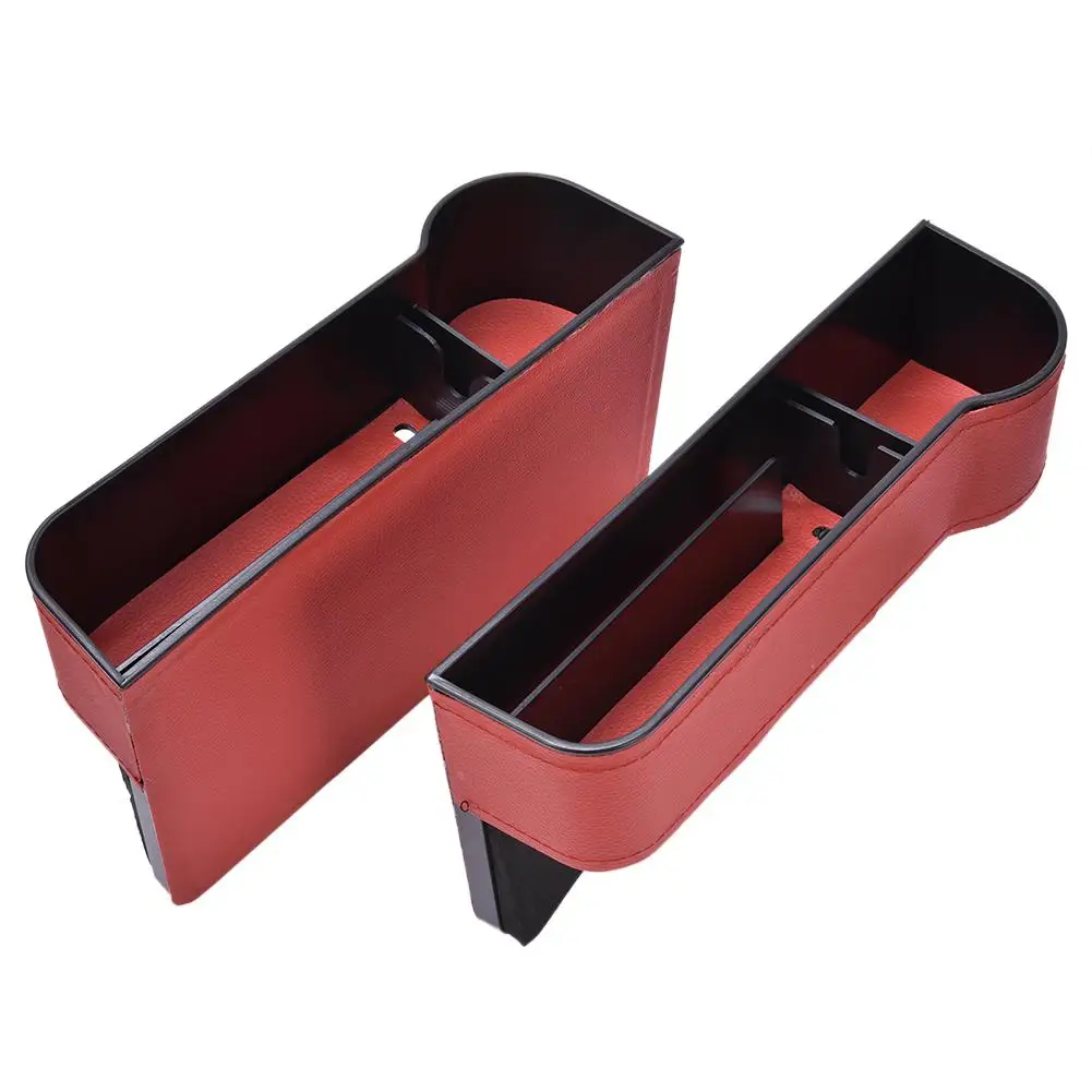 

1PC Car Seat Organizer PU Leather Seat Console Organizer Car Seat Gap Filler Auto Seat Crevice Storage Box for Phone Keys Card