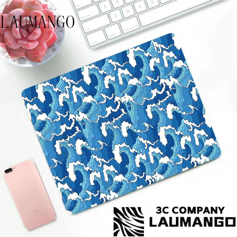 

Keyboard Pad Mouse Japan Wave PC Gamer Cabinet Computer Mat Gaming Accessories Deskmat Anime Rug Desk Protector Mousepad Mats 3d
