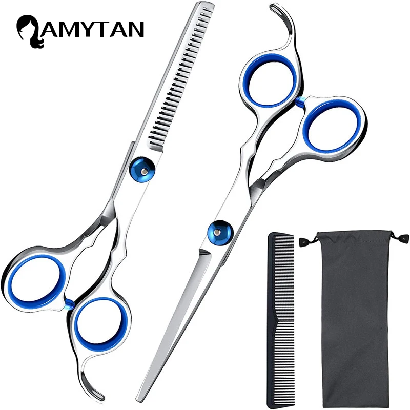 

Professional Hairdressing Scissors Kit 6.5 inch Hair Cutting Thinning Shears Scissor set with Comb Hairdresser Haircut