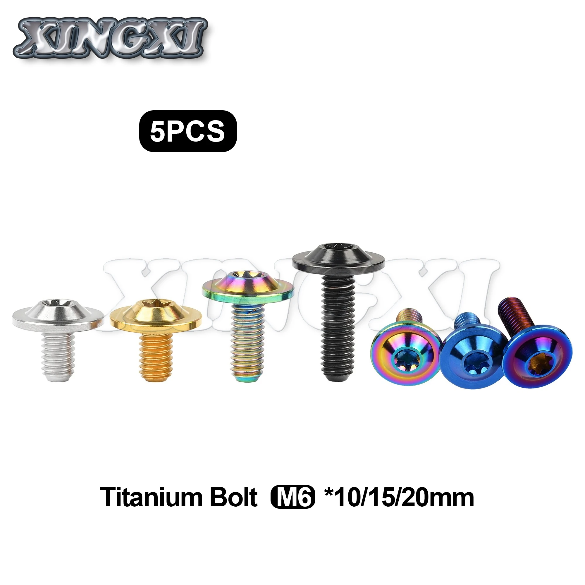 Титановый Ti-болт Xingxi M6X10 15 20 мм винт с головкой Torx для модификации корпуса