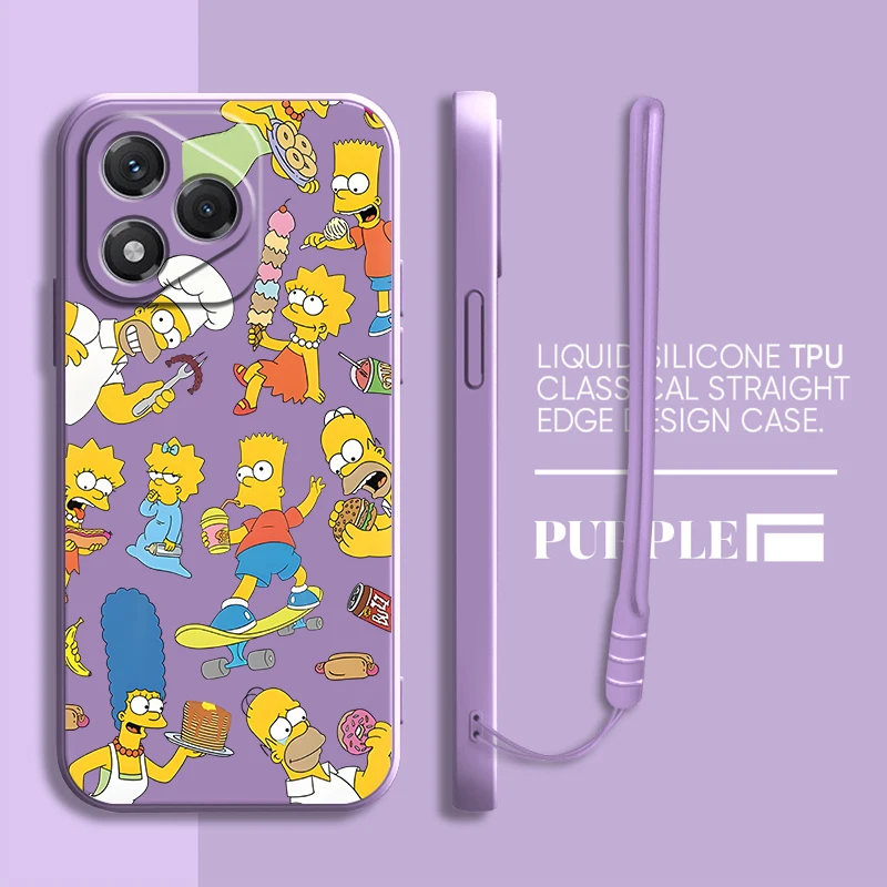 Фото Чехол для телефона с рисунком S-Simpsons для Honor X7a X7b X8a X9b X5c X8b X9D X9C X7d X9a, мягкий чехол №3
