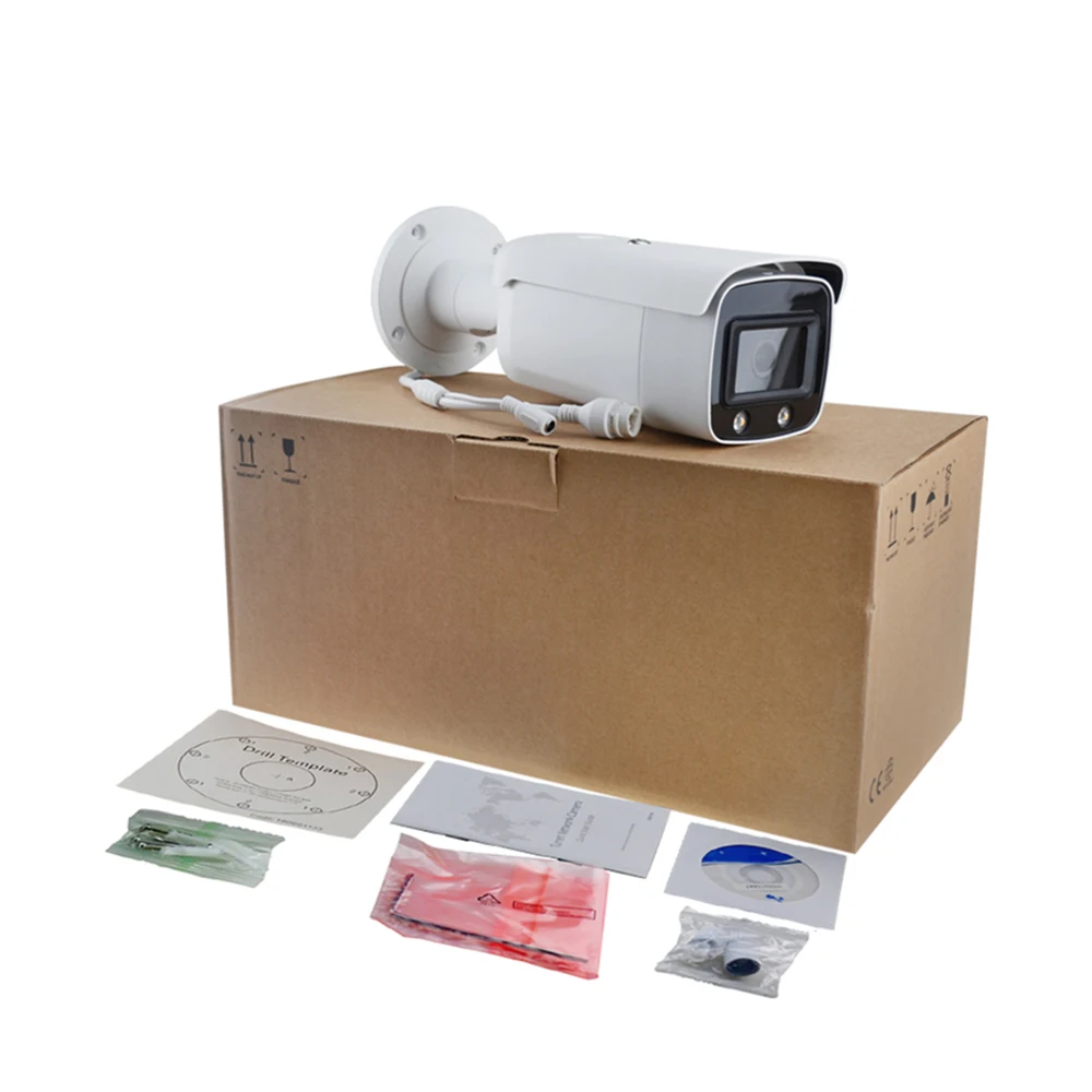 OEM Hikvision DS-2CD2T47G1-L AcuSense IP Camera ColorVu 4MP Bullet IPC Night Vision H.265+ SD Slot POE CCTV Face Detection IP67 |