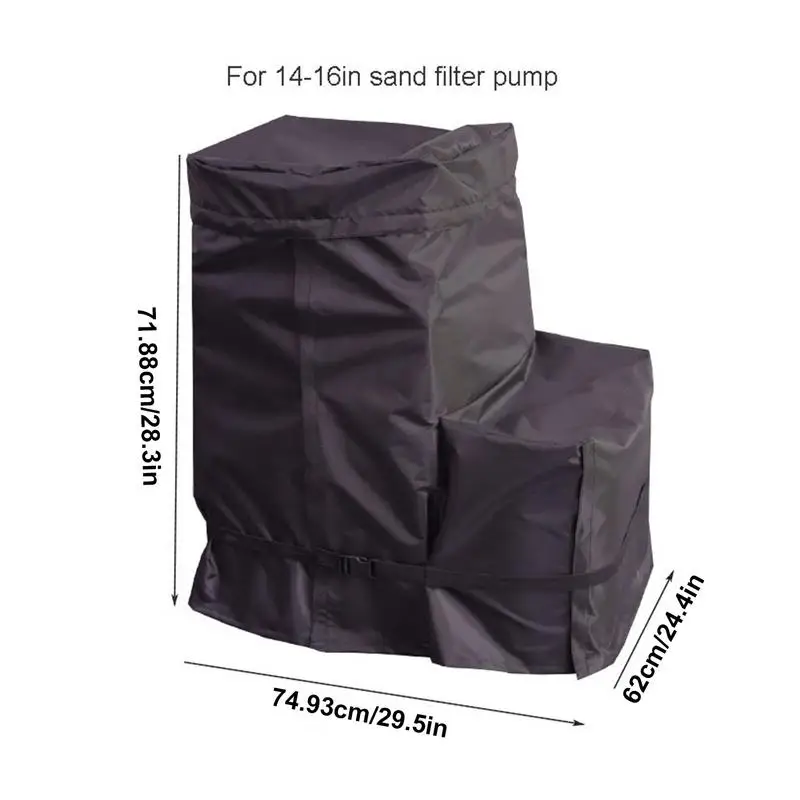 Чехол для насоса на шнурке Ранняя крышка УФ-Защита фильтра бассейна 420D чехол из