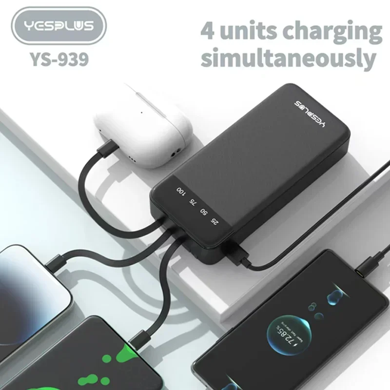 Новый внешний аккумулятор большой емкости 20000 мАч с быстрой зарядкой и