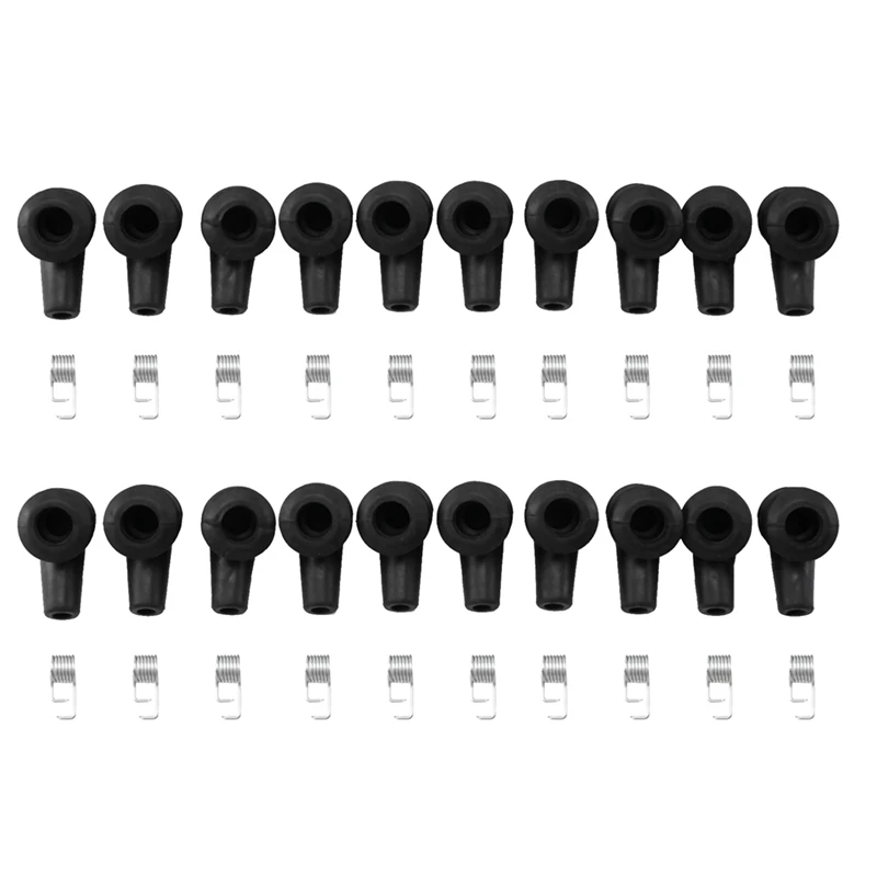 

20 Kit Ignition Coil Cap & Spring Replacment Fit For 2 Stroke 4500 5200 5800 45CC 52CC 58CC Chainsaw Garden Tool