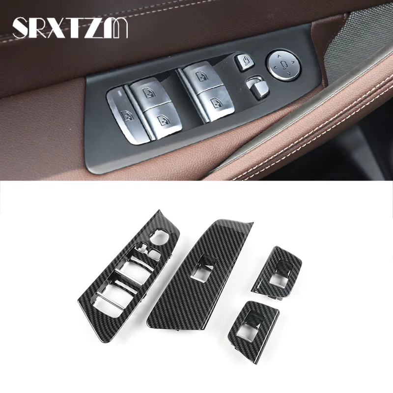 

Car Interior Door Window Lift Switch Button Panel Trim Cover Replace For BMW 5 Series G30 G31 F90 525i 530i 540i