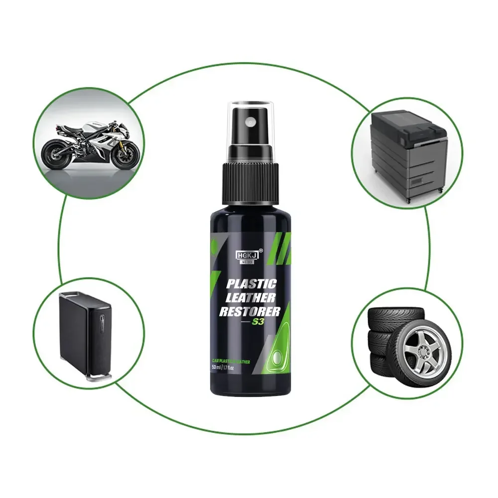 Автомобильный пластиковый очиститель 50 мл S3 автомобильный лак для внутренней и