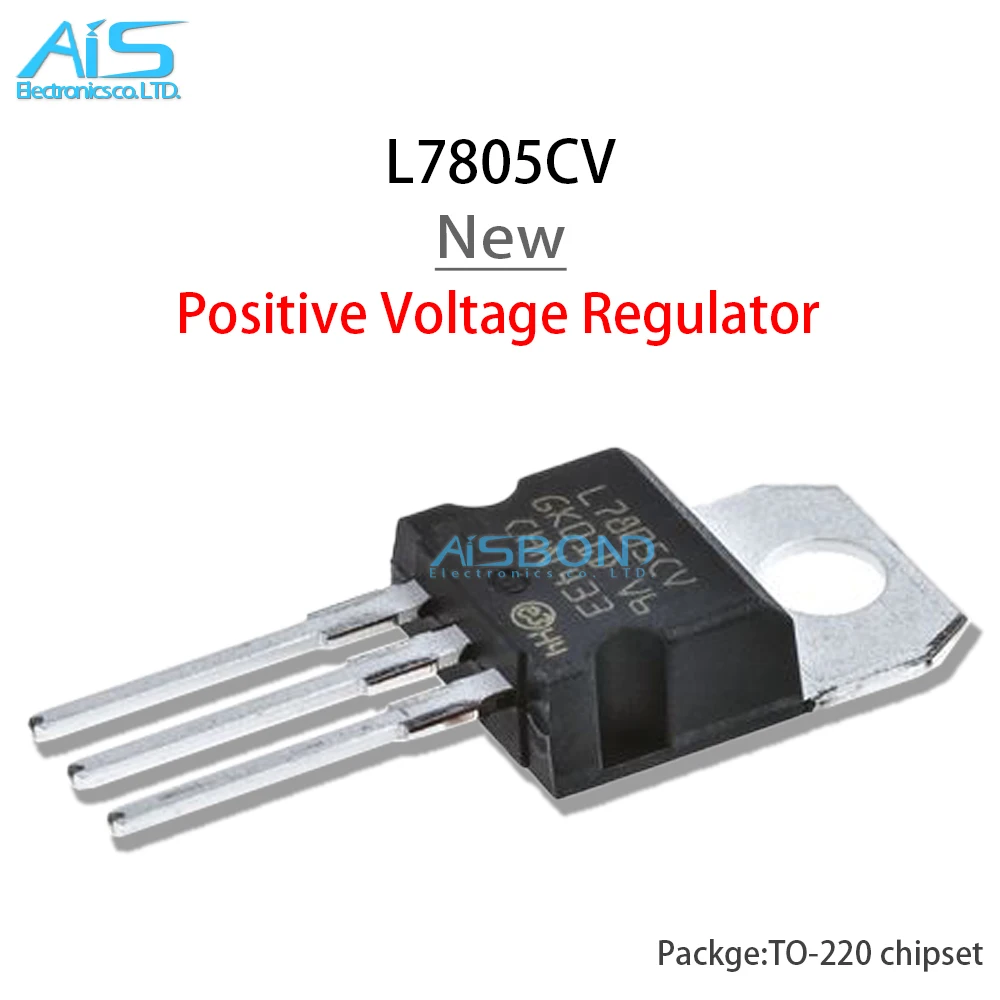 10 шт./лот Новый L7805CV TO220 L7805 LM7805 7805 TO-220 транзистор с тремя клеммами регулятора напряжения IC чип