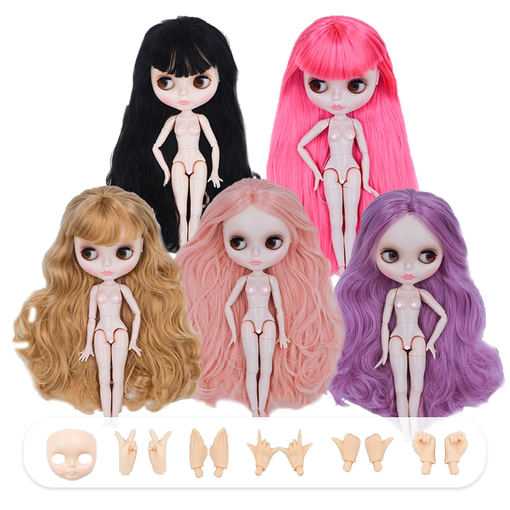 

YUMMON Blyth Doll 1/6 Joint Body 30CM BJD DOLL White Shiny Face With Face and Hands Special Price DIY Fashion Toy Girls Gift