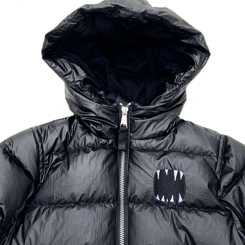 2024 New Winter Down and Cotton Jacket Kids Printed Vest Girl Casual Hooded Boys Fashion Tops Baby Long Top