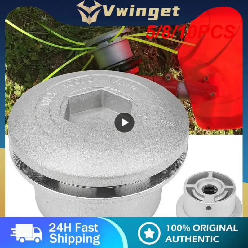 

5/8/10PCS Universal Aluminium Trimmer Head String Set Garden Grass Brush Cutter Bushes Accessories Durable Strimmer Head For