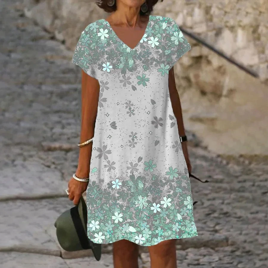 

Женское свободное винтажное платье Simi 2022, летнее элегантное платье миди с оборками для вечеринок и пляжа