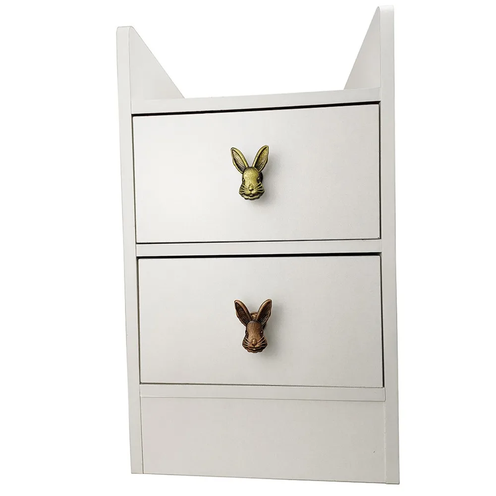 

Rabbit Shape Zinc Alloy Pulls Furniture Handle Door Knobs Handles For Children Room Drawer Pulls Furniture Decoration Drawer