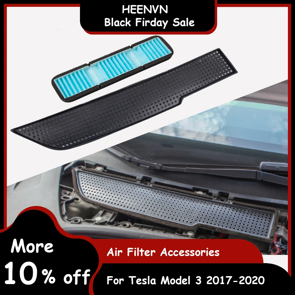 

Накладка на вентиляционное отверстие автомобиля Heenvn для Tesla, модель 3, аксессуары для воздушного фильтра, защита от блокировки