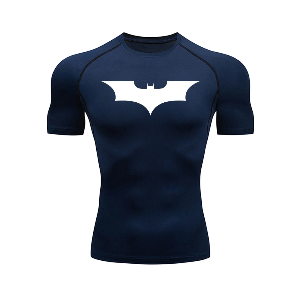 Мужские Спортивные Компрессионные рубашки спортивные быстросохнущие дышащие