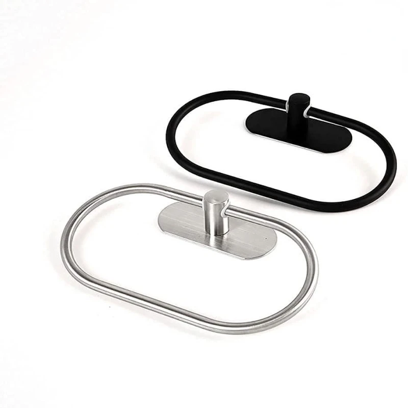 Bar 304 Stainless Steel Towel Rack Towel Ring Rail Toilet Pa