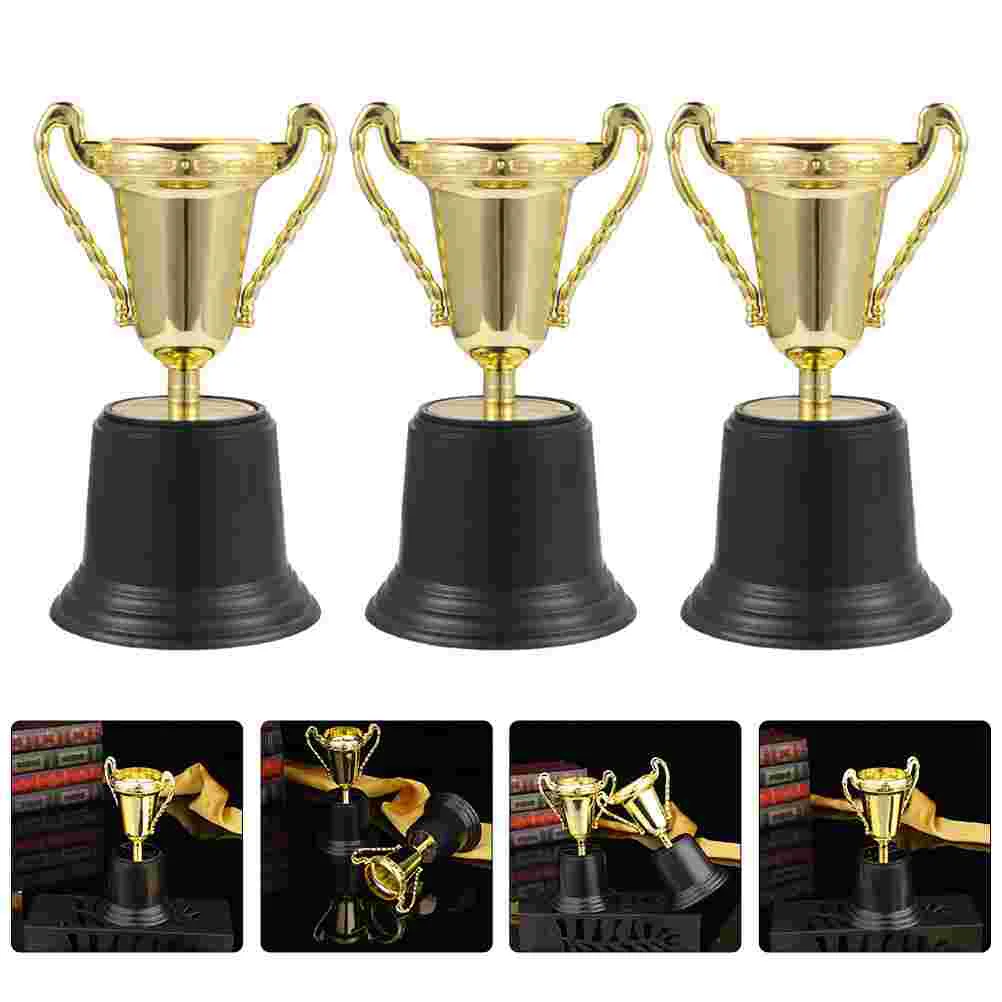 

6pcs Delicate Fine Safe Trophy Prize Cup Plastic Trophy Award Trophy for Kids Boys