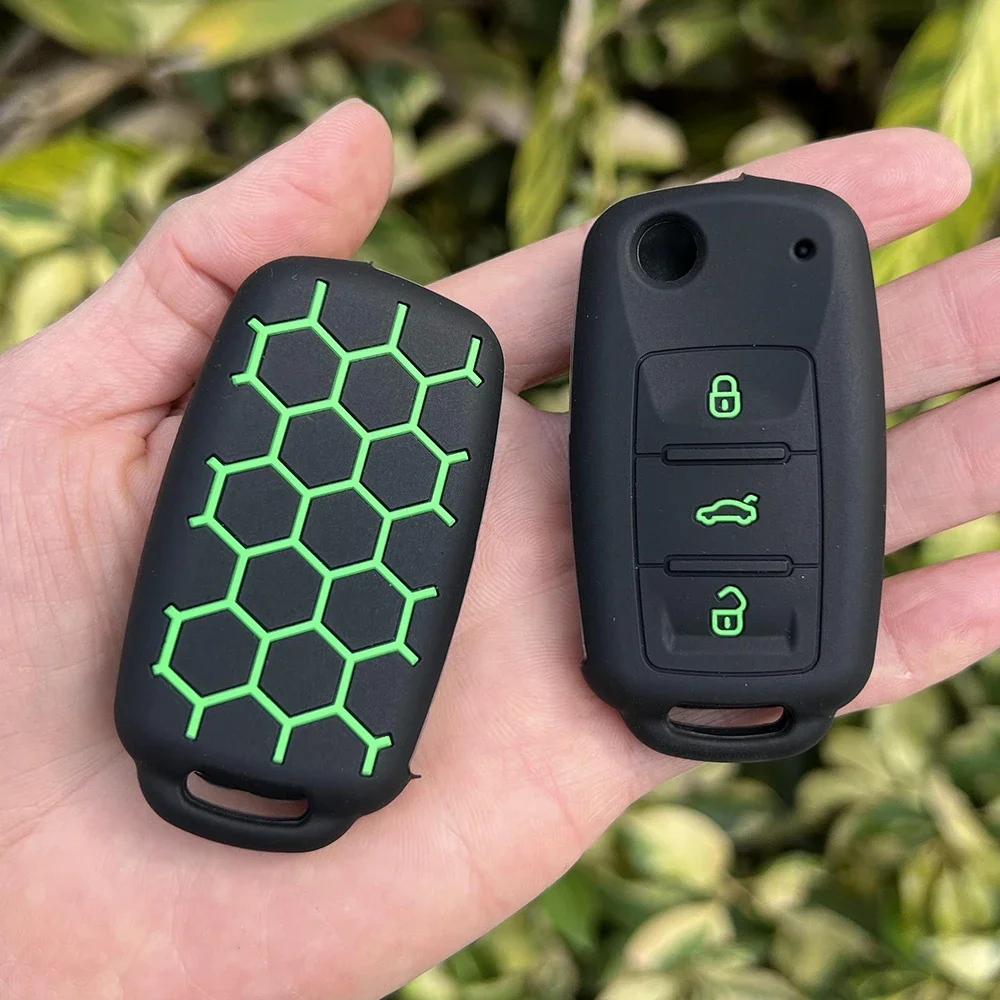 

Силиконовый защитный чехол для автомобильного ключа для Skoda Yeti Superb Rapid Octavia для SEAT Leon Ibiza для VW VOLKSWAGEN Golf Jetta POLO