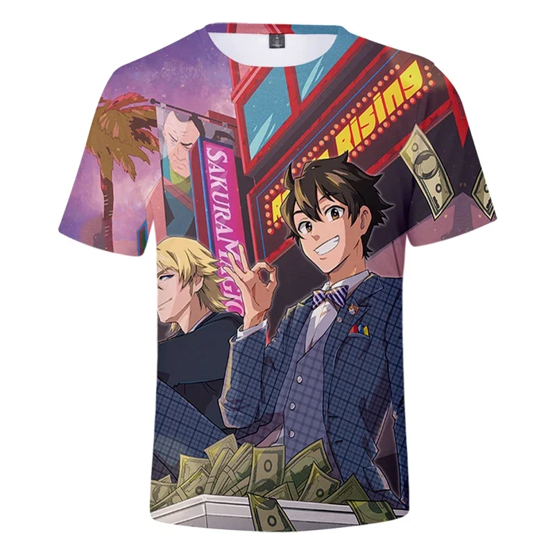 Футболка с 3D-принтом аниме Великий претендер уличная одежда Спортивная