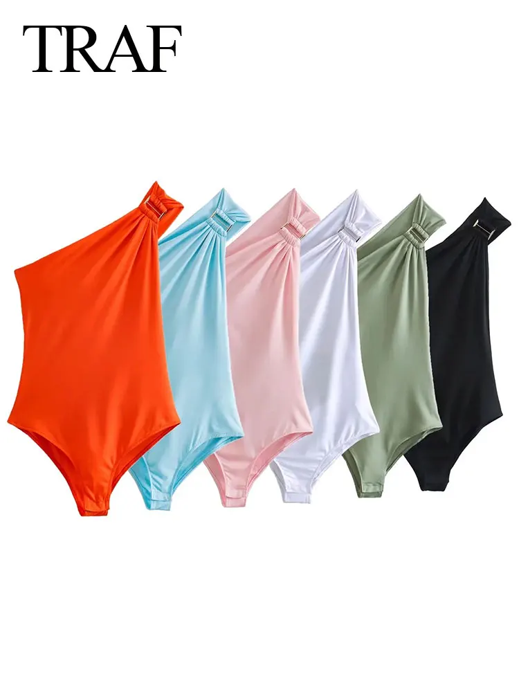 

Женский однотонный комбинезон без рукавов, с открытой спиной