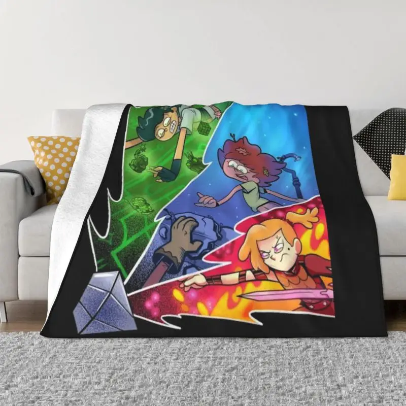 

Amphibia Dream Night Blanket 3D Print Soft Flannel Fleece Throw Blankets for Office Bedroom Couch Bedspreads Warm Comic Manga